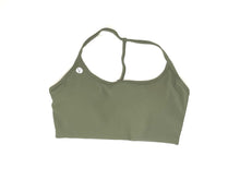 Load image into Gallery viewer, Ribbed Green Sports Bra