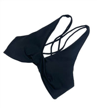 Load image into Gallery viewer, Twist Black Sports Bra