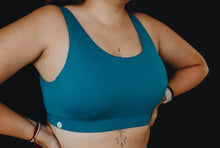 Load image into Gallery viewer, Aqua U-Neck Sports Bra