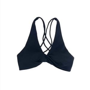 Twist Black Sports Bra