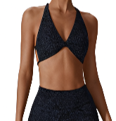 Load image into Gallery viewer, Printed Twist Sports Bra