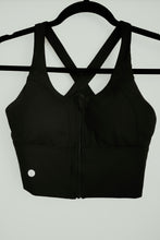 Load image into Gallery viewer, Zip-up Compression Sports Bra