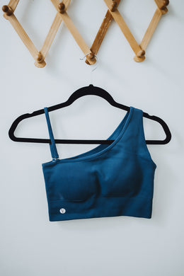 Enhance Sports Bra // Peacock Blue