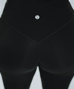 V-Shaped Black Leggings