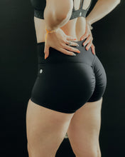 Load image into Gallery viewer, Black Scrunch Butt Shorts