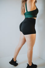 Load image into Gallery viewer, Black Scrunch Butt Shorts