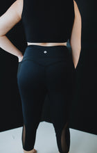 Load image into Gallery viewer, Mesh Black Leggings